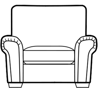 Alpine chair technical drawing