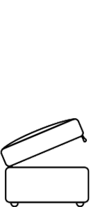 Alpine storage stool technical drawing