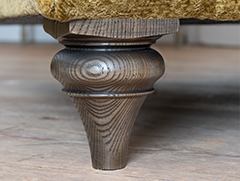 Antique ash solid leg.